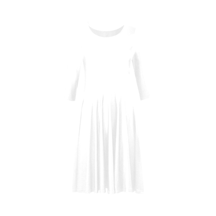 SXAXIS™ Women’s Half-Sleeve Skater Dress  | QR Code Streetwear & Interactive Fashion - Image 7