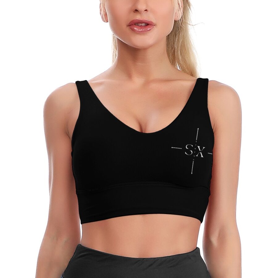 Women's Comfortable Texture Sports Bra - Image 15