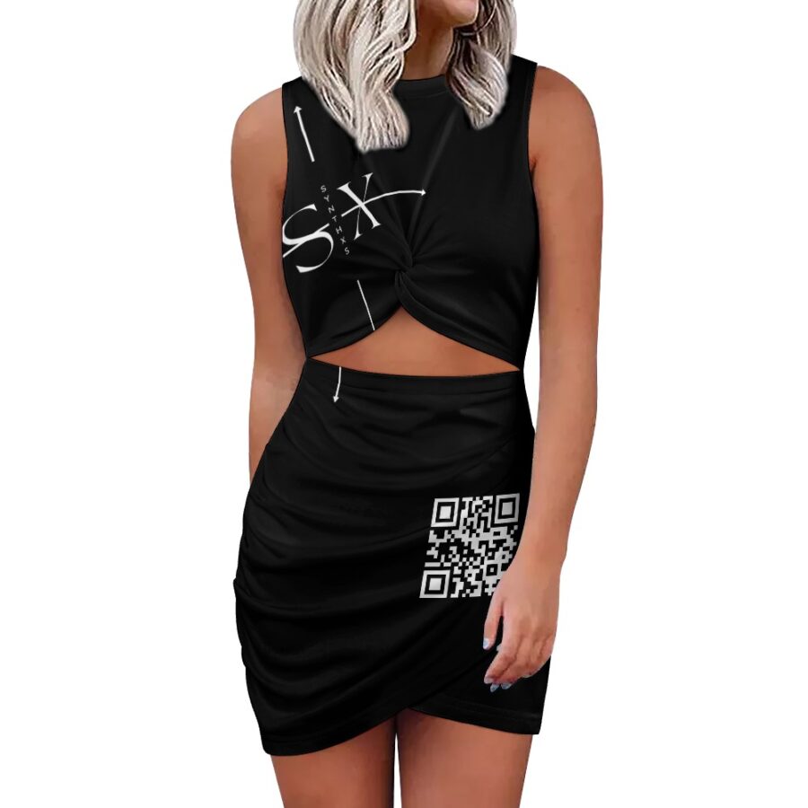 Navel-Baring Cross-Fit Hip Skirt