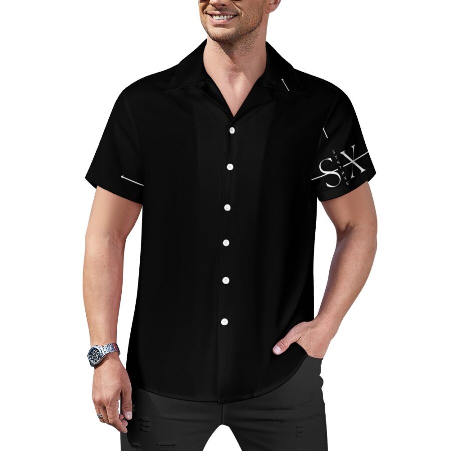 SXAXIS™ 2025 New upgrade Cuban collar shirt | QR Code Streetwear & Interactive Fashion - Image 5