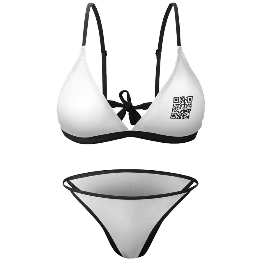 SXAXIS™ Sexy Two Piece Bikini Swimsuit | QR Code Streetwear & Interactive Fashion - Image 3