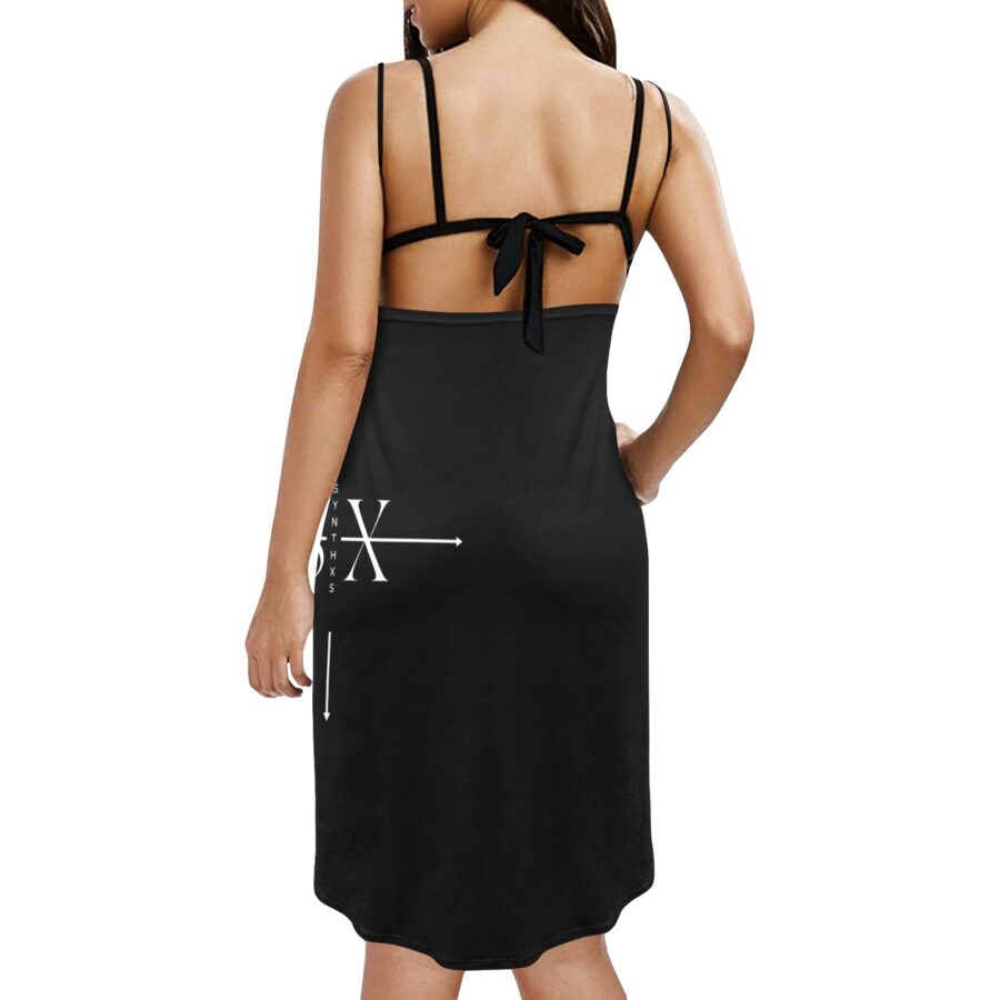 Spaghetti Strap Backless Beach Dress (D65) - Image 2