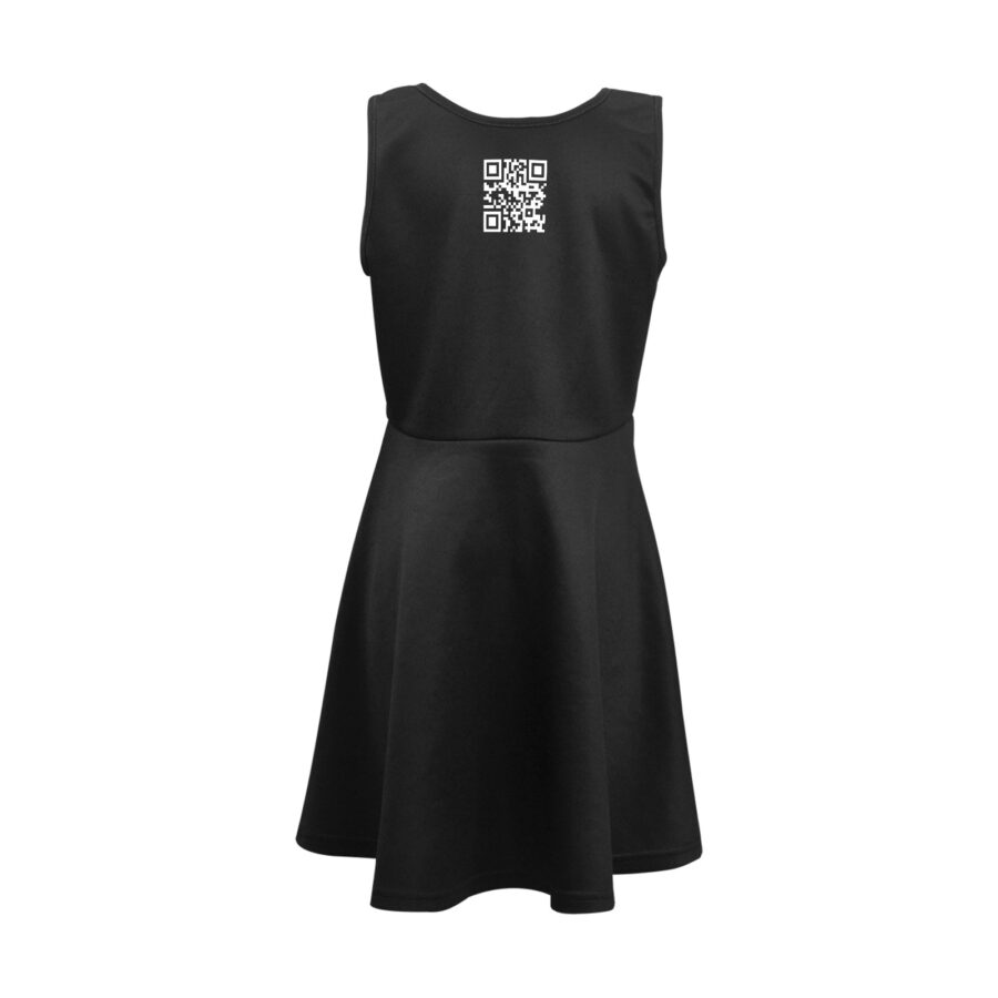 SXAXIS™ Girl’s Sleeveless Sundress | QR Code Streetwear & Interactive Fashion - Image 4