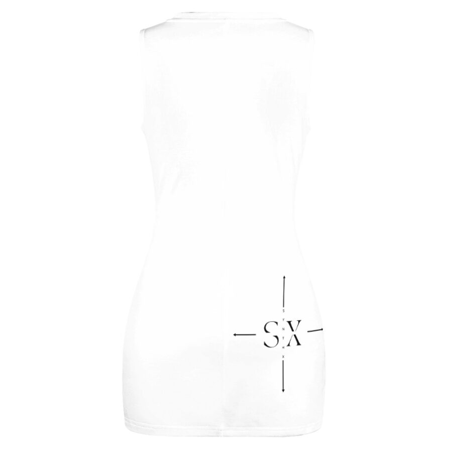 SXAXIS™ Navel-Baring Cross-Fit Hip Skirt | QR Code Fashion & Interactive Apparel - Image 2