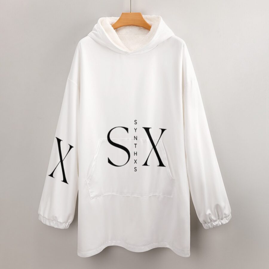 SXAXIS™ Women’s Adult Hooded Blanket Shirt | QR Code Fashion & Interactive Apparel - Image 7