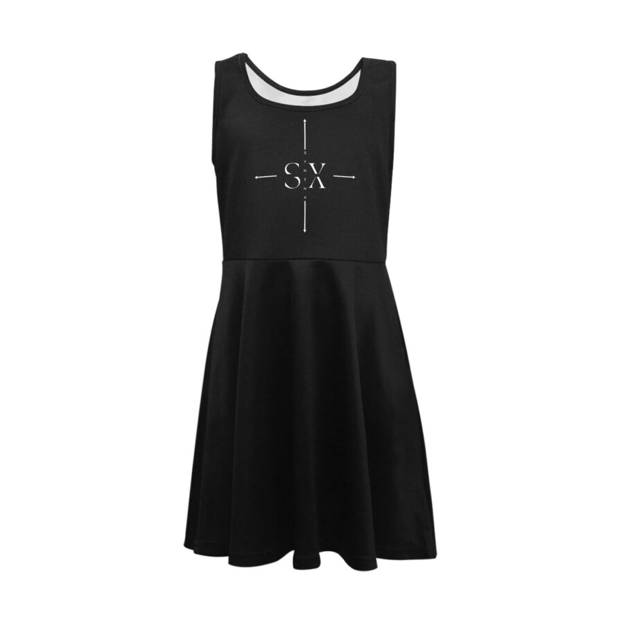 SXAXIS™ Girl’s Sleeveless Sundress | QR Code Streetwear & Interactive Fashion - Image 3