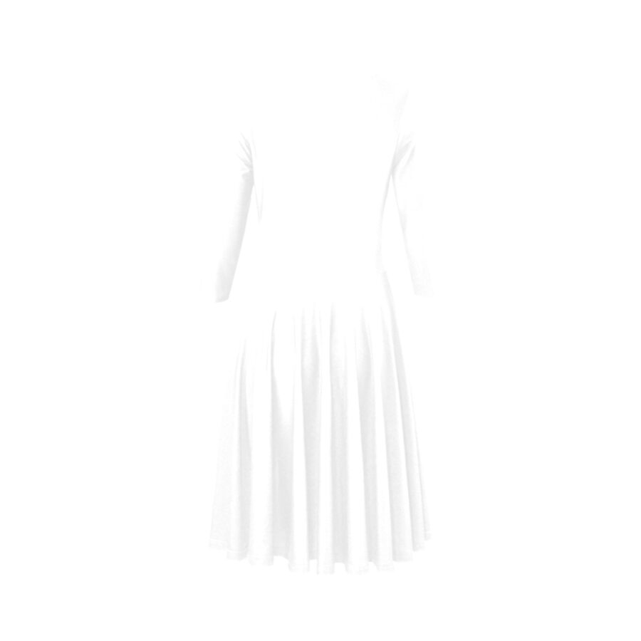 SXAXIS™ Women’s Half-Sleeve Skater Dress  | QR Code Streetwear & Interactive Fashion - Image 8