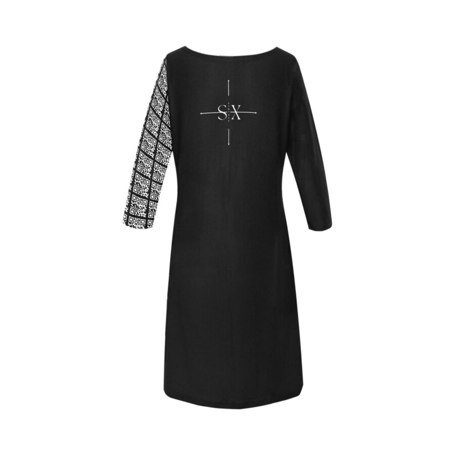 Women's Loose Round Neck Dress (Model D22)