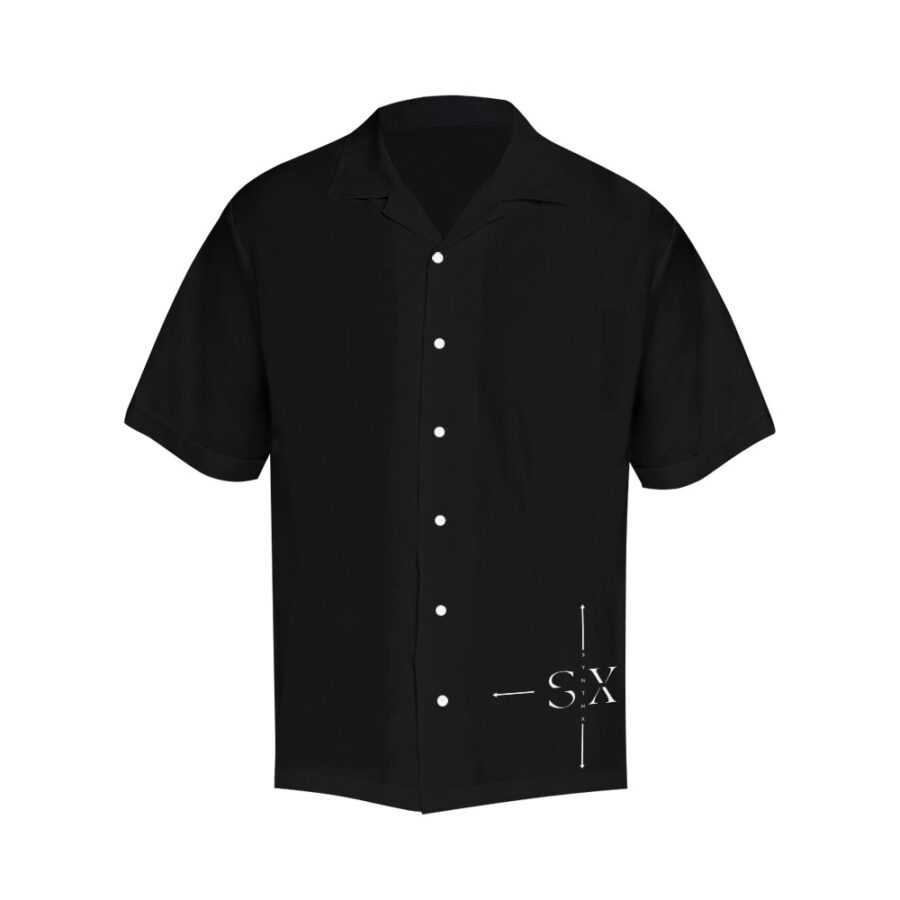 SXAXIS™ Men's All Over Print Shirt (Model T58) | QR Code Streetwear & Interactive Fashion - Image 3