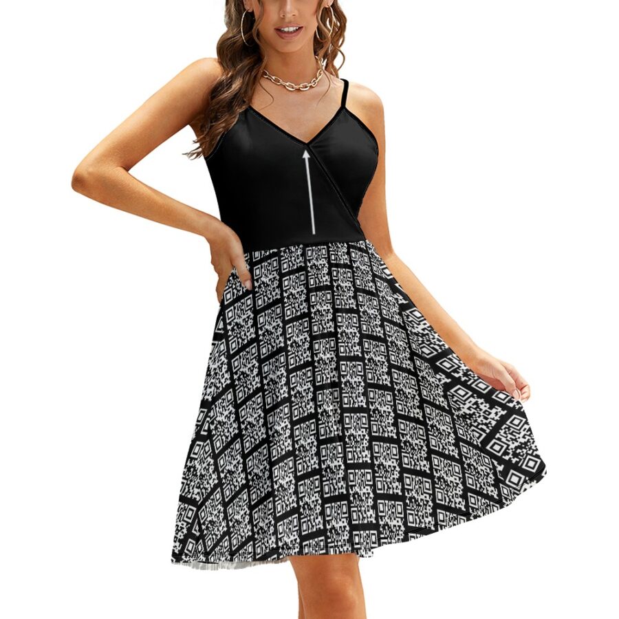 Women's Elegant Suspender Dress - Image 8