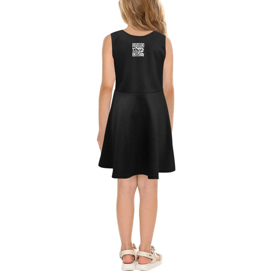 SXAXIS™ Girl’s Sleeveless Sundress | QR Code Streetwear & Interactive Fashion - Image 2