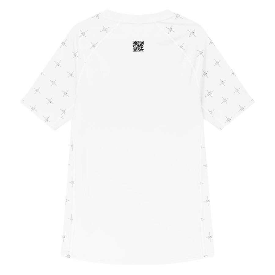 SXAXIS All-over print men’s rash guard | QR Code Streetwear & Interactive Fashion