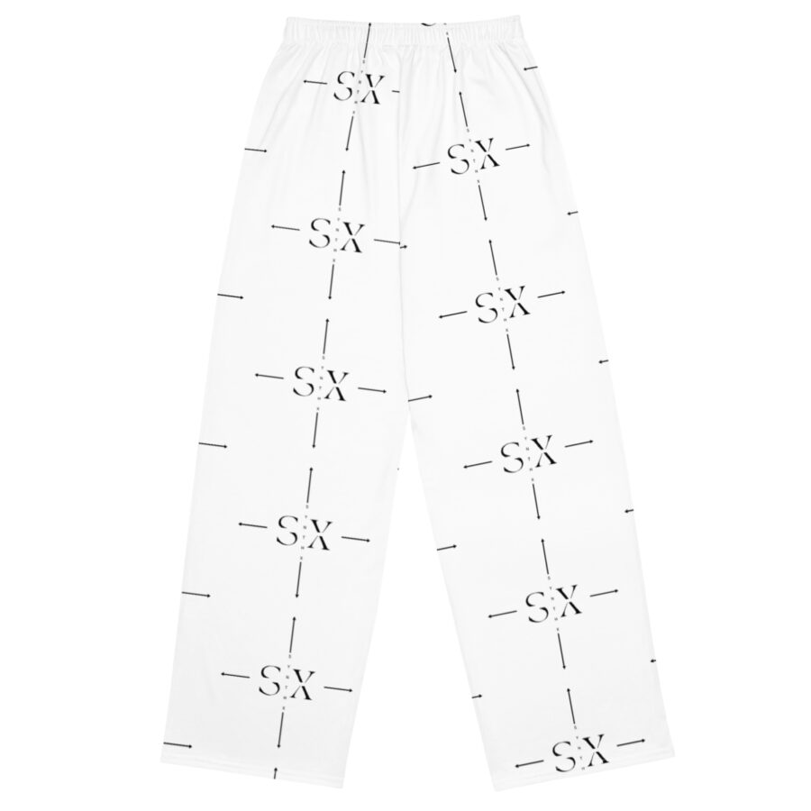 All-over print unisex wide-leg pants - Image 2