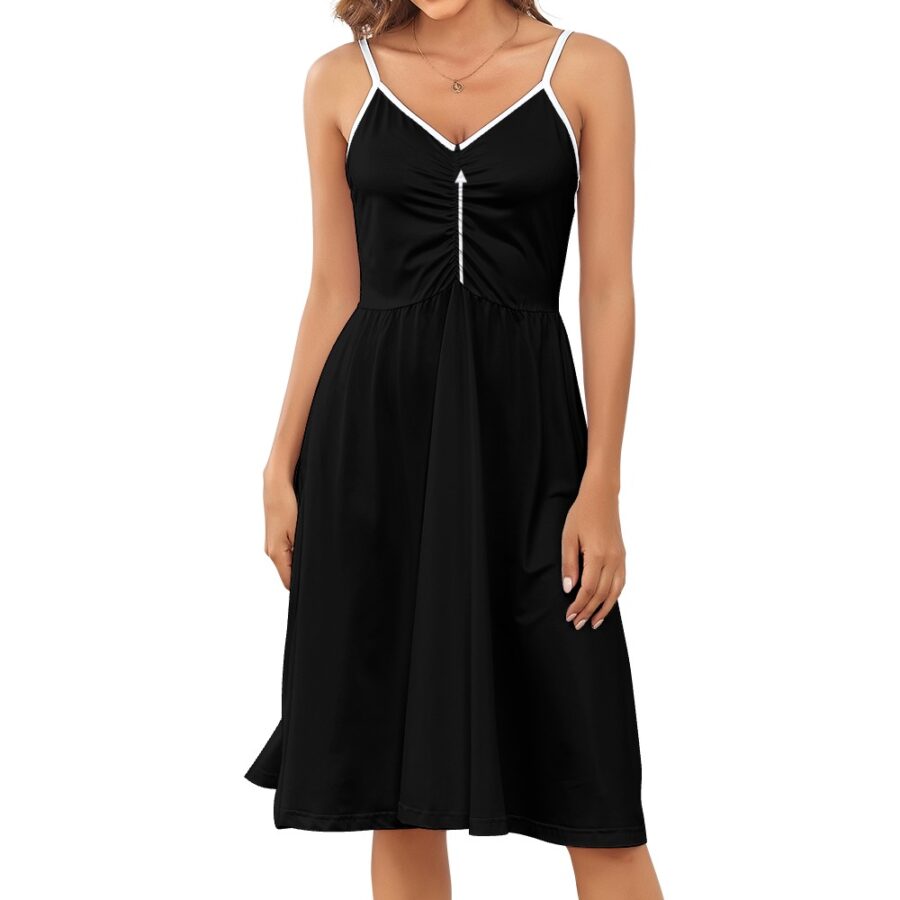 SXAXIS™ Long suspender dress | QR Code Fashion & Interactive Apparel