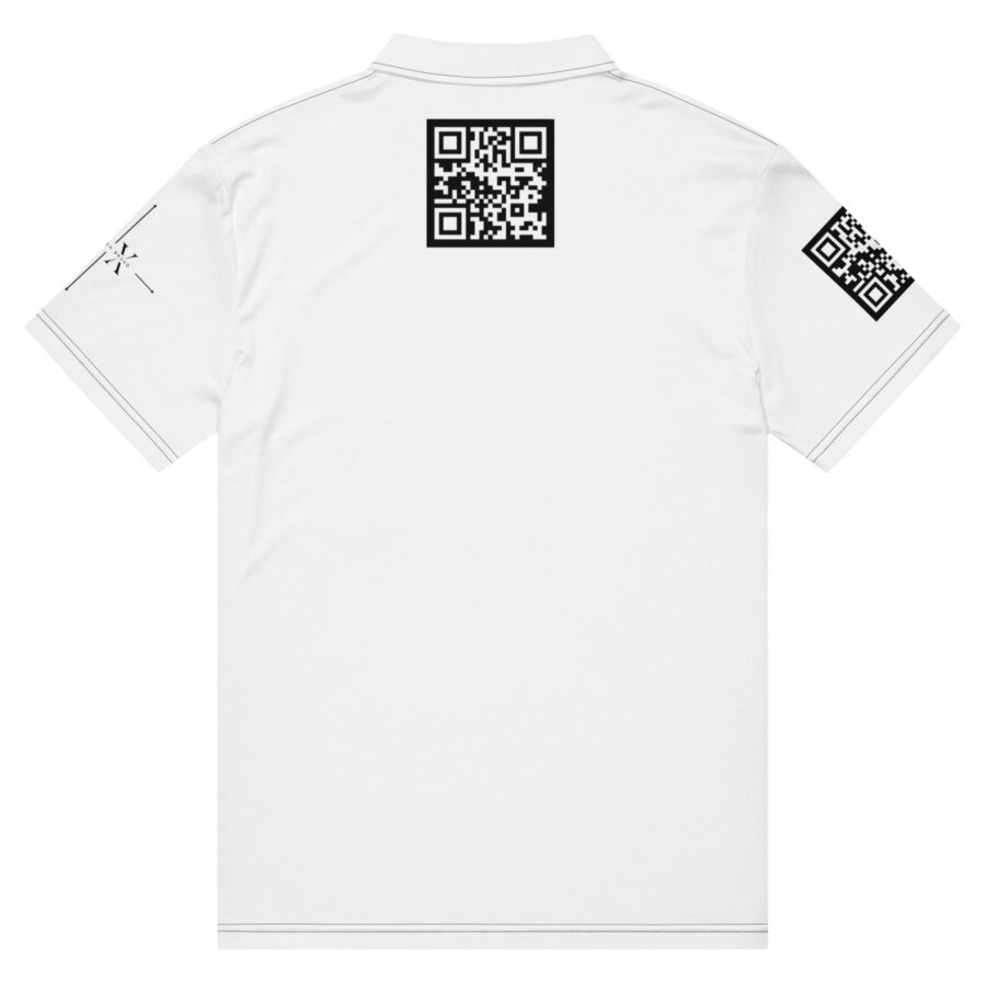 SXAXIS™ Men’s slim fit polo | QR Code Fashion & Interactive Apparel - Image 2