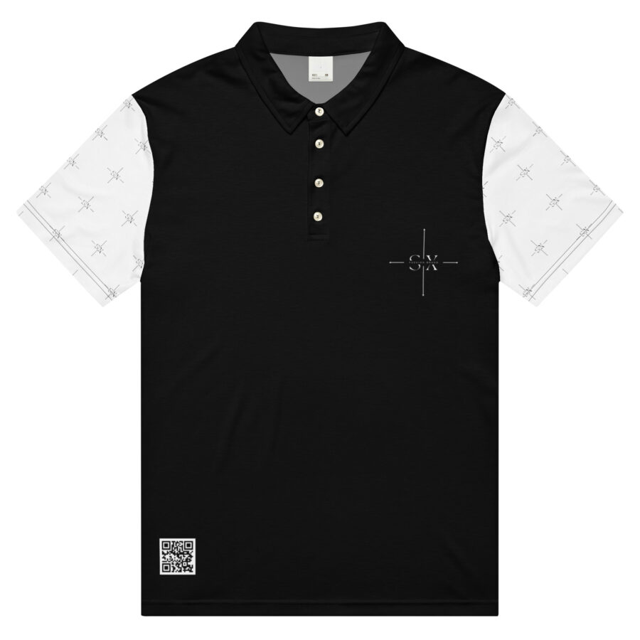 SXAXIS™ Men’s slim fit polo | QR Code Fashion & Interactive Apparel