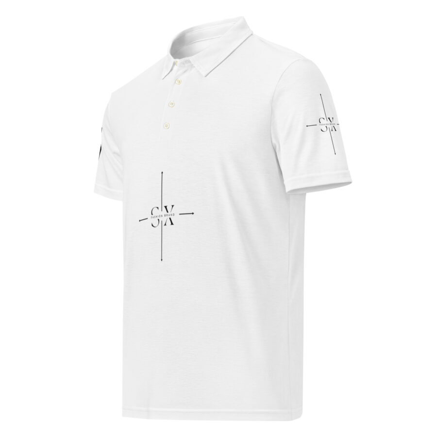 SXAXIS™ Men’s slim fit polo | QR Code Streetwear & Interactive Fashion