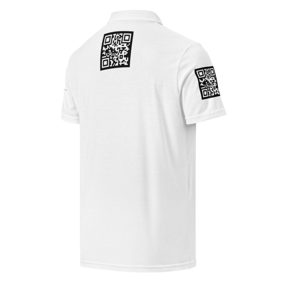 SXAXIS™ Men’s slim fit polo | QR Code Streetwear & Interactive Fashion - Image 2