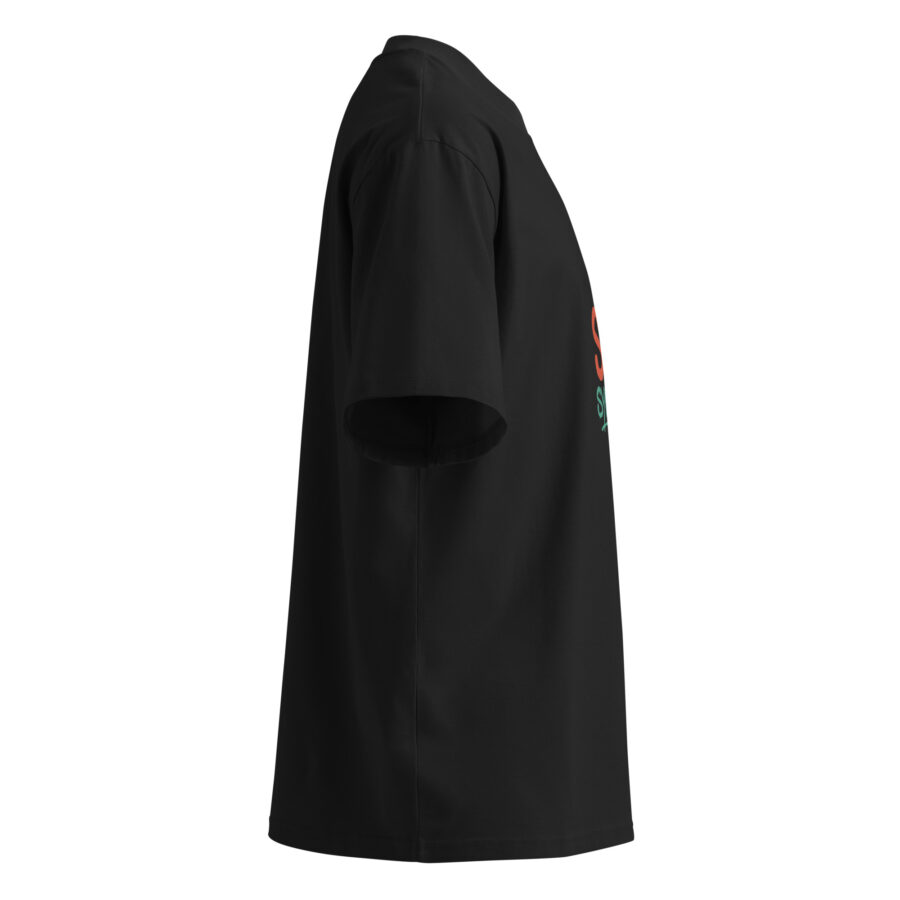 Unisex organic oversized high neck t-shirt - Image 7