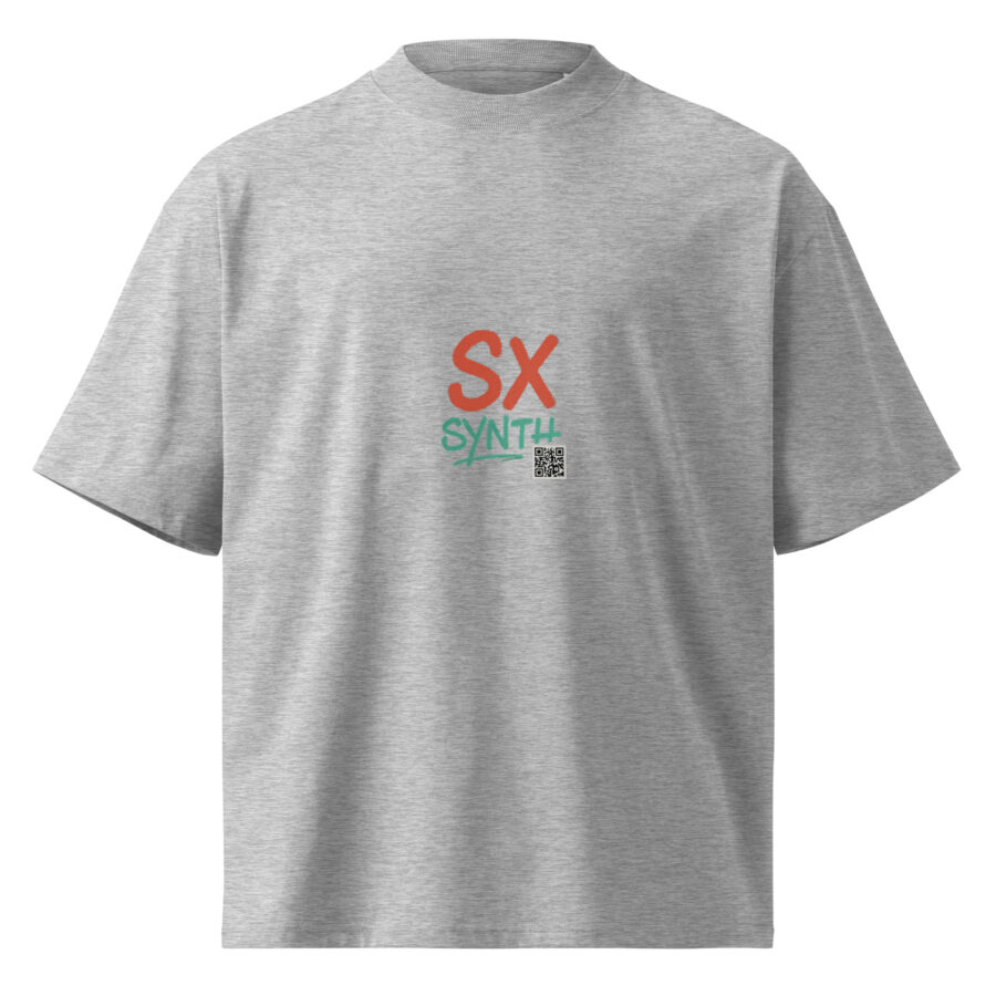 Unisex organic oversized high neck t-shirt - Image 9