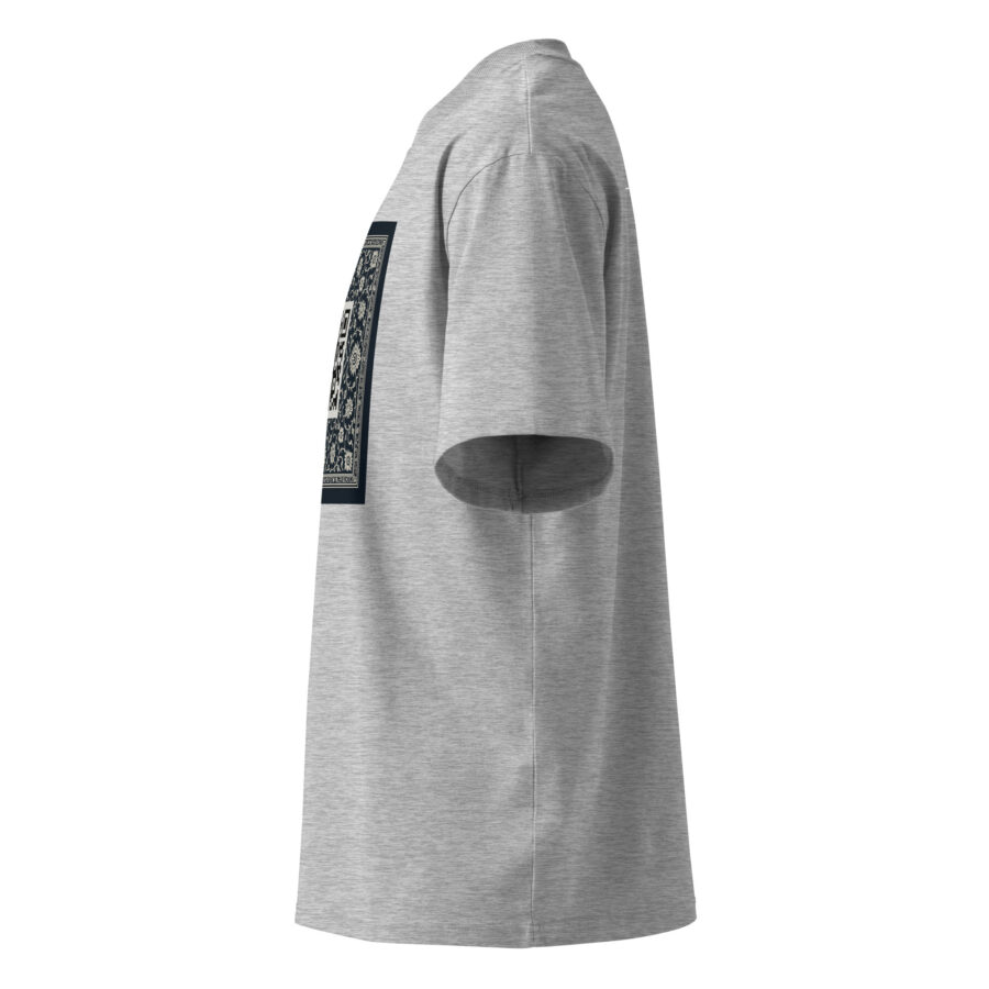 SXAXIS™ Unisex organic oversized high neck t-shirt | QR Code Streetwear & Interactive Fashion - Image 8