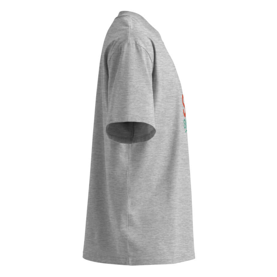 Unisex organic oversized high neck t-shirt - Image 11
