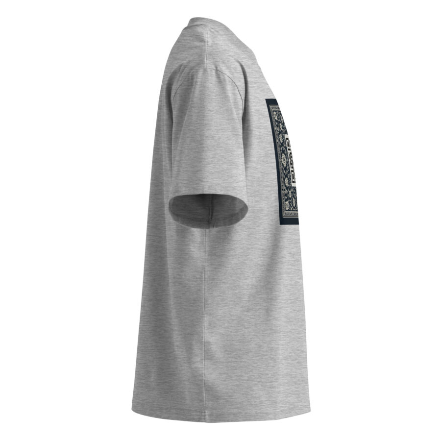 SXAXIS™ Unisex organic oversized high neck t-shirt | QR Code Streetwear & Interactive Fashion - Image 7