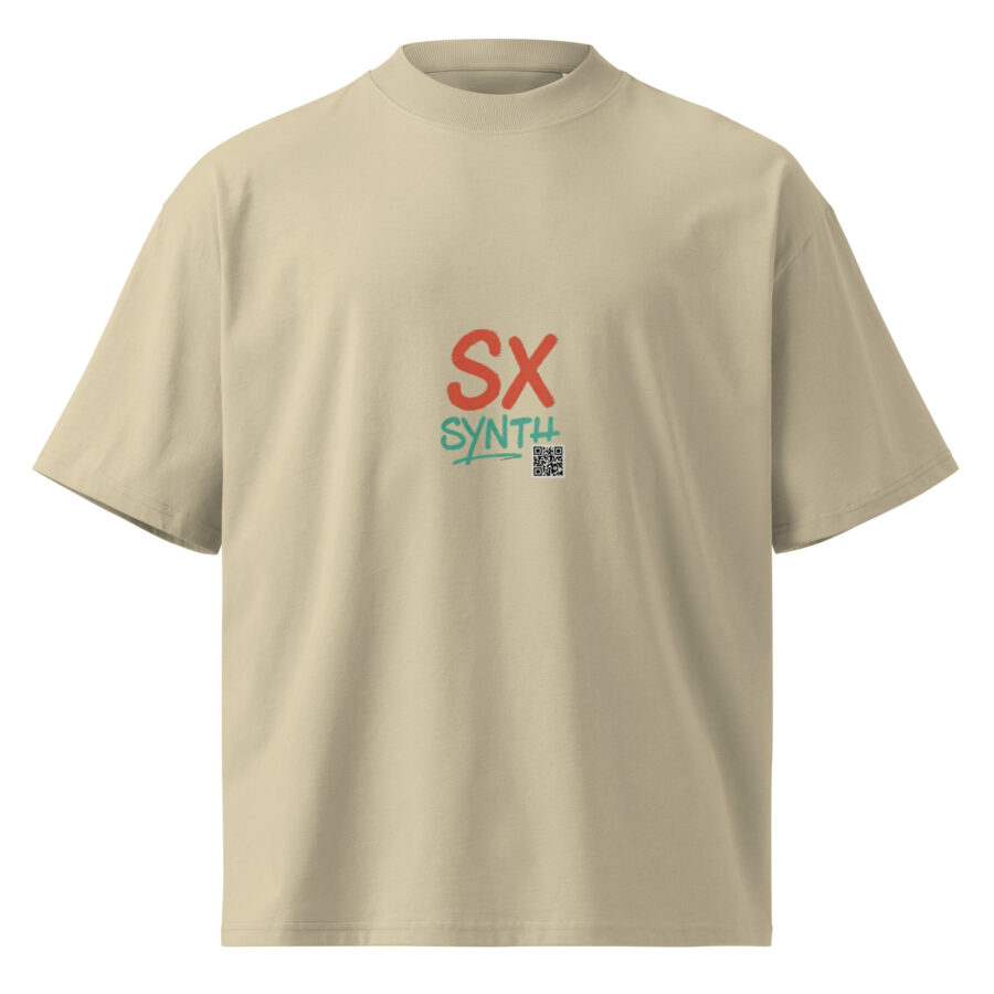 Unisex organic oversized high neck t-shirt - Image 13