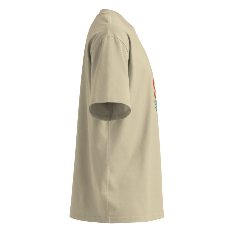 Unisex organic oversized high neck t-shirt - Image 15