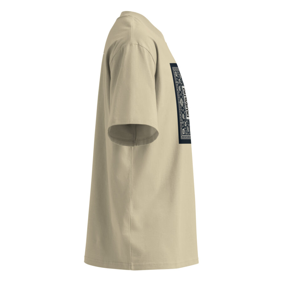 SXAXIS™ Unisex organic oversized high neck t-shirt | QR Code Streetwear & Interactive Fashion - Image 11