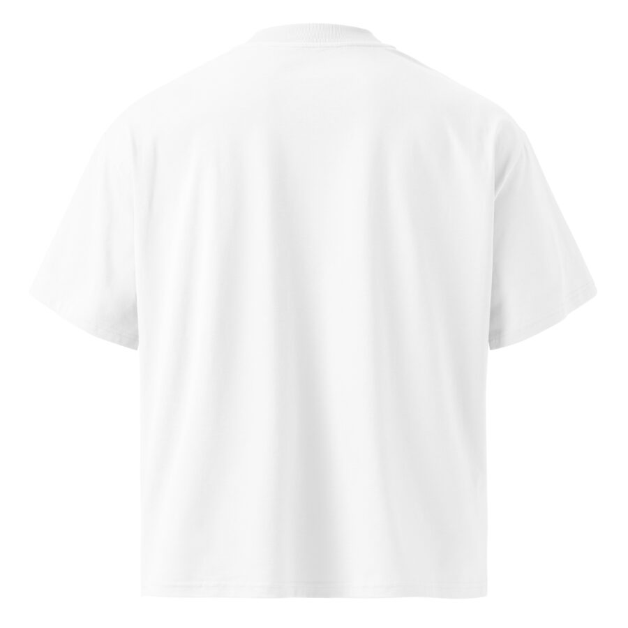 SXAXIS™ Unisex organic oversized high neck t-shirt | QR Code Fashion & Interactive Apparel - Image 14