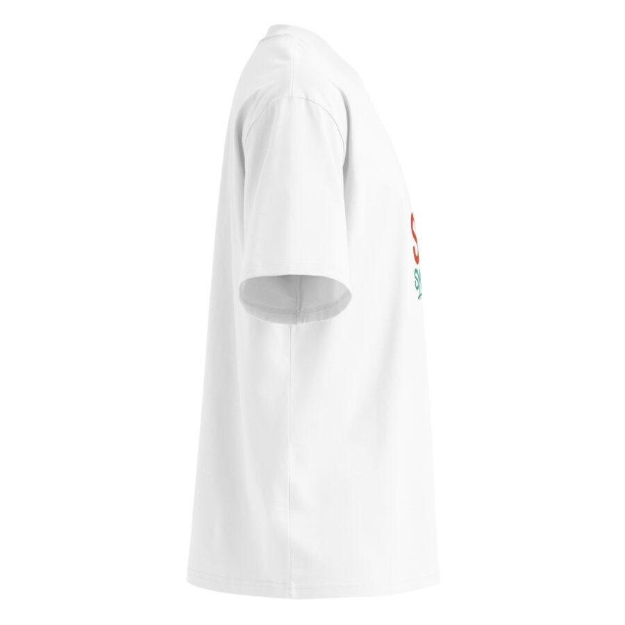 Unisex organic oversized high neck t-shirt - Image 19