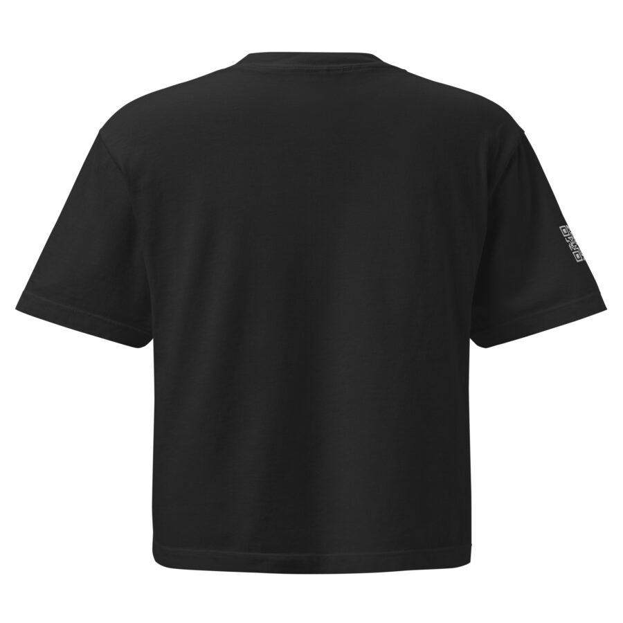 SXAXIS™ Women's heavyweight boxy tee | QR Code Fashion & Interactive Apparel - Image 2