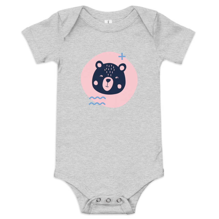 baby short sleeve one piece athletic heather front 687507d2c01b3.jpg