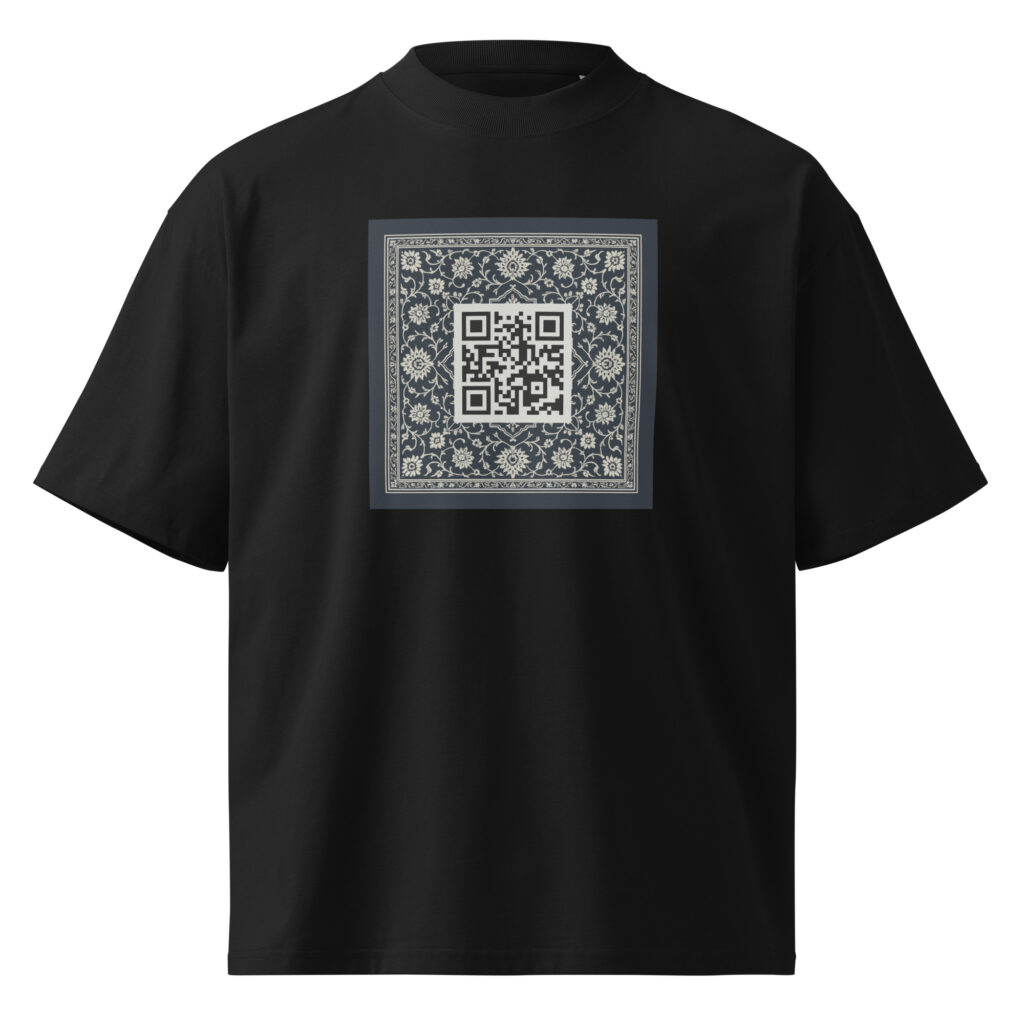 unisex organic oversized high neck t shirt black front 687506cdb6a88.jpg