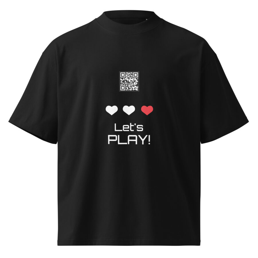 unisex organic oversized high neck t shirt black front 68750a7f8f59f.jpg